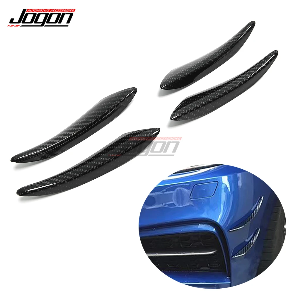 Carbon Fiber Front Bumper Side Lip Splitter Fin Air Cover