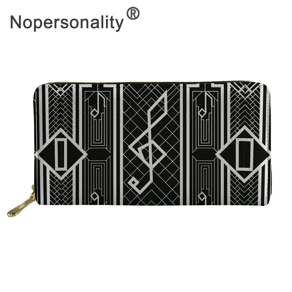 Nopersonality, музыкальный дизайн, Длинный кошелек на молнии, гитара, пианино, принт, из искусственной кожи, кошельки, клатч, женские многофункциональные сумки для телефона - Цвет: L5558Z21