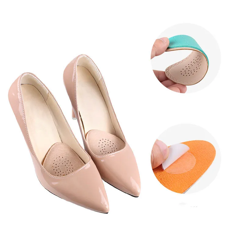 Premium Leather Forefoot Insert Shoe Pads for Women High Heels Sandals Non-Slip Adjust Size Half Insoles foe Shoes Foot Pad shoe insoles forefoot pads forefoot cushion