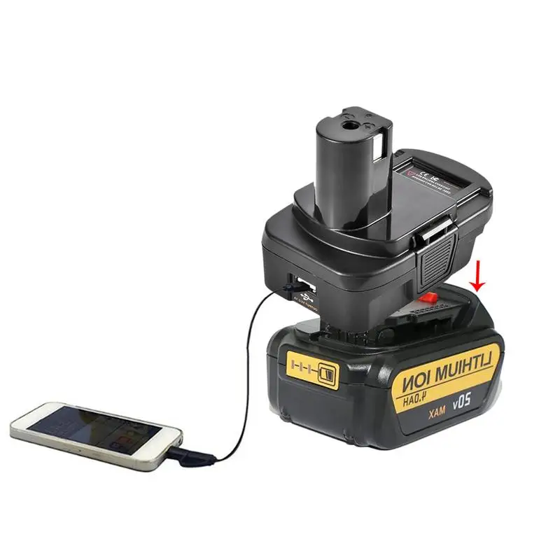 Dm18Rl литиевый Аккумуляторный преобразователь адаптер для Milwaukee Ryobi 20 в/18 в P108 Abp1801 литий-ионный аккумулятор