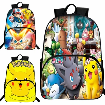 

Cartoon Pokemon Cute Pikachu Primary School Bags For Students Backpack Kids School Bag Travel Satchel Boy Girl Gift