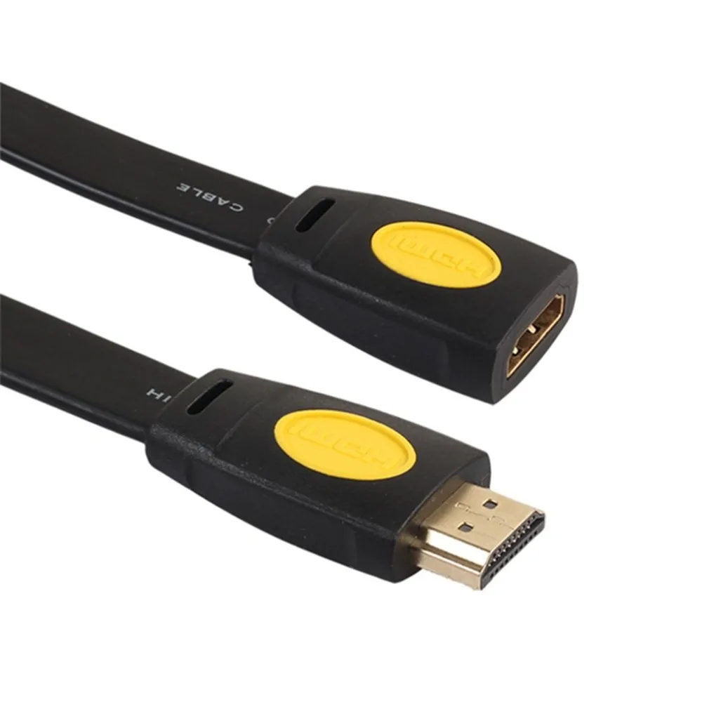 Плоский HDMI удлинитель 4k Разрешение HDMI 2,0 мама HD удлинитель для ТВ набор коробка DVD для PS3/4 шт