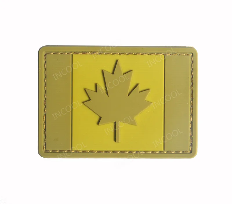 Canada Flag Embroidered Patches Maple Leaf Canadian Flags Military  Patches Tactical Emblem Appliques 3D Embroidery Badges 