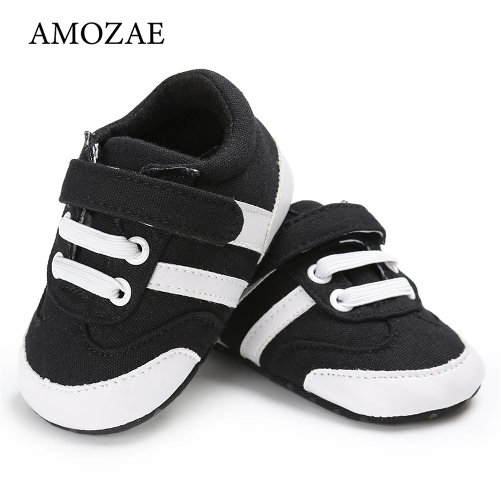 Canvas Shoes Velcro Newborn Baby-Girls Baby-Boys/bebes Casual Non-Slip Soft-Sole Cool