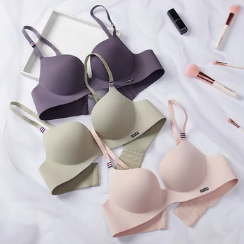 

sexy bralette for women push up bra wireless cotton no trace breathable bra