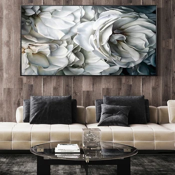 

White Rose Large 5D DIY Diamond Painting Flowers Full Square Round Drill 3D Embroidery Sale Mosaic Needlework Home Decor