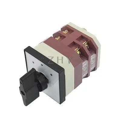 

AC 380V DC 220V16A ON/OFF/On 8 Terminals Rotary Cam Changeover Switch