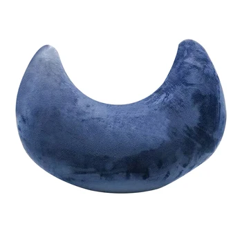 

Soft Velvet Arm Rest Office Inflatable Pillow Waist Car Travel Crescent Barber Hand Cushion Manicure Nail Art Removable Portable