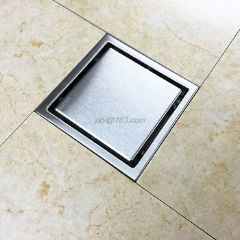 

Square Stainless Steel Bathroom Shower Room Floor Drain Hotel Invisible Deodorant Floor Drain