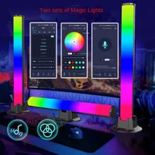

RGB Voice Control Music Rhythm LED Fancy Lighting Novelty Products Bedroom Lamp Decoration Atmosphere Sound Party Lights Night