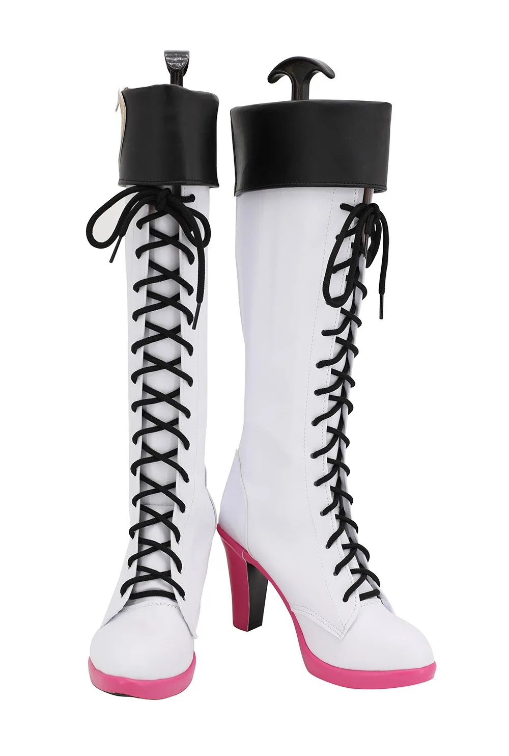 Game Arknights Sora Cosplay Boots White Shoes Sora High Heel Boots Custom Made (2)