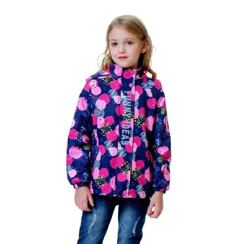 

Spring autumn child kid jackets baby girls windproof waterproof jackets double-deck inner polar fleece Jacket T64
