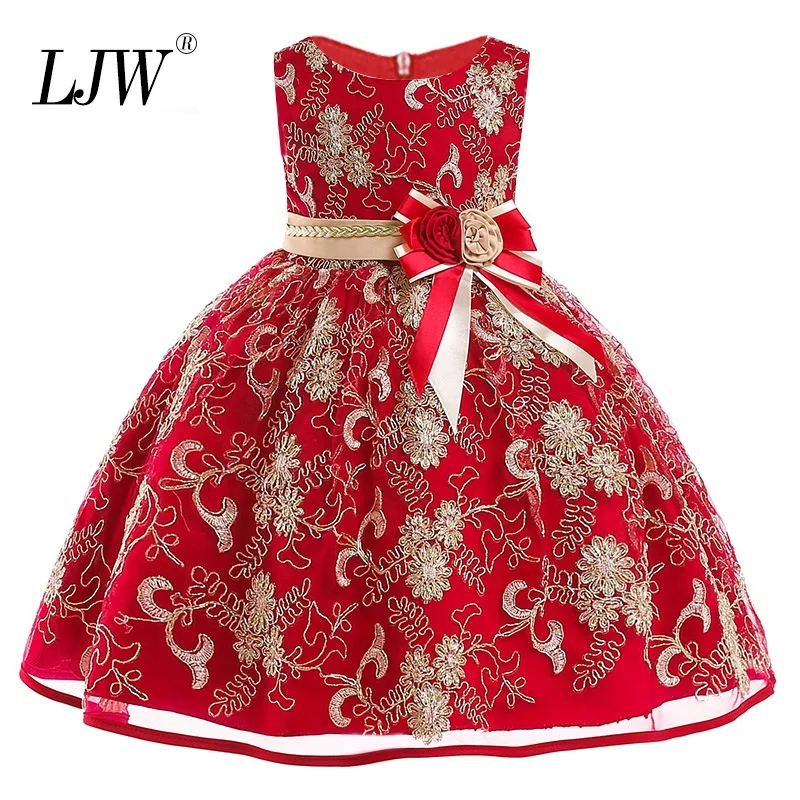 Fille fête de noël robe de bal dentelle pailletée grand nœud tutu robe de princesse pour filles robe de fête de mariage 3-12 ans adolescents costume