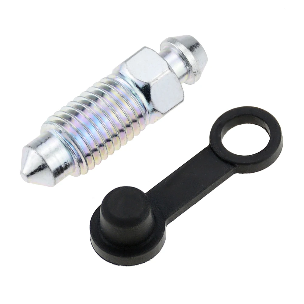 Motorcycle Disc Brake Brake Pump Lower Pump Sub-cylinder Caliper Exhaust Oil Drain Oil Drain Screw Screw With Rubber Cap 1PC motorcycle screw caps,motorcycle screws