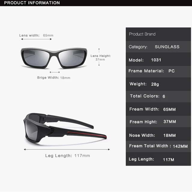 Wrap Sunglasses Outdoor Sports Fishing Running Polarized Sunglasses Luxury Brand Designer Oculos UV400 Protection 4