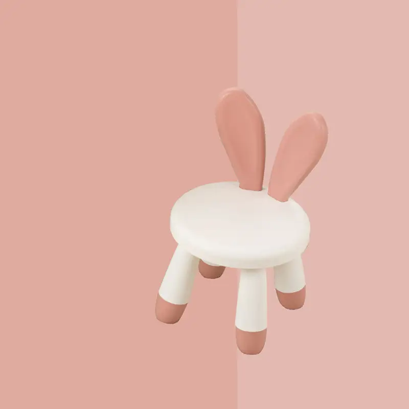 Children's Furniture Baby Chair Children Stool Footboard Indoor Bench Rabbit Deer Shape Children Chair Cute Rabbit Gift