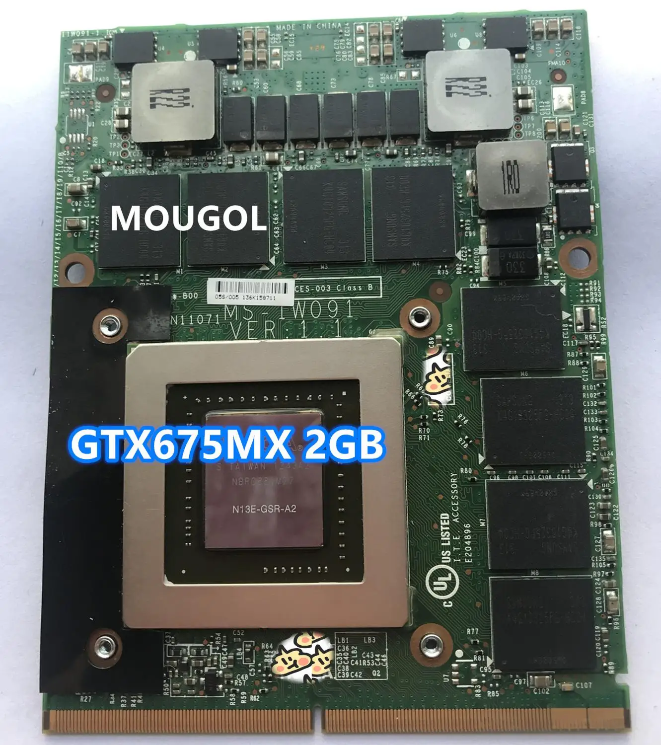 Для GT683/GT70/GT60 MS-1762 MS-1763 MS-1W091 GTX675MX 2G GDDR5 MXM III графическая видеокарта тест 100% |
