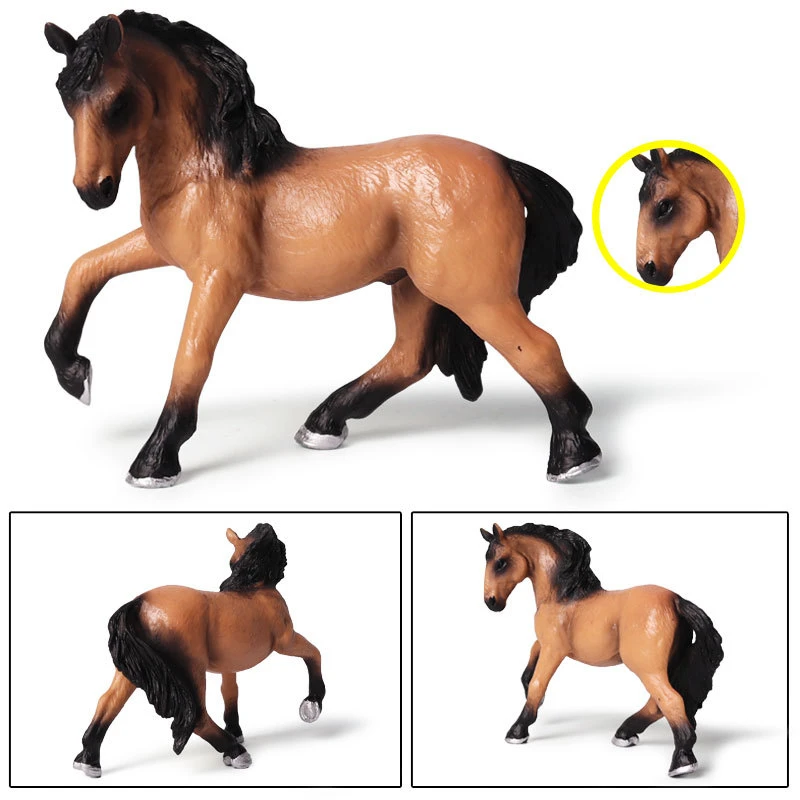 Детская модель животного, игрушка Lusitano, лошадь для выгона, модель животного, модель игрушки для сбора подарков, модель игрушки
