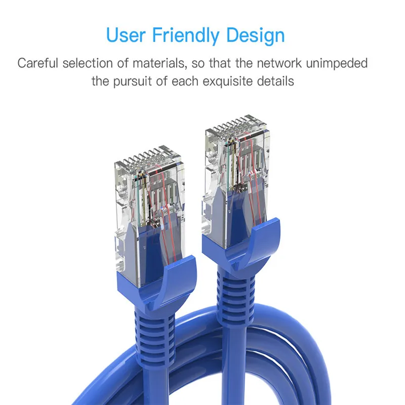 Pripaso Ethernet кабель Cat6 Lan кабель UTP CAT 6 RJ45 сетевой кабель провод линия синий для Wifi пуля камера и компьютер
