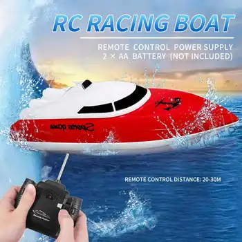 

24cm Plastic Remote Control Racing Boat Yacht Rechargeable Electric Speed RC Boat Vehicles Model Toys Children Toys 2 Colors