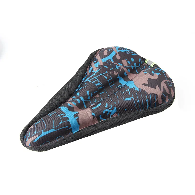 Bike Cushion Cover Printed Camouflage Padded Bicycle Saddle Cycling Non Slip X85