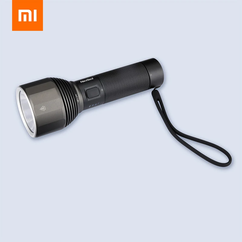 

XIAOMI Youpin NexTool 2000lm 380m USB-C Rechargeable 5 Modes IPX7 Waterproof LED Flashlight Type-C Seaching Torch for Camping