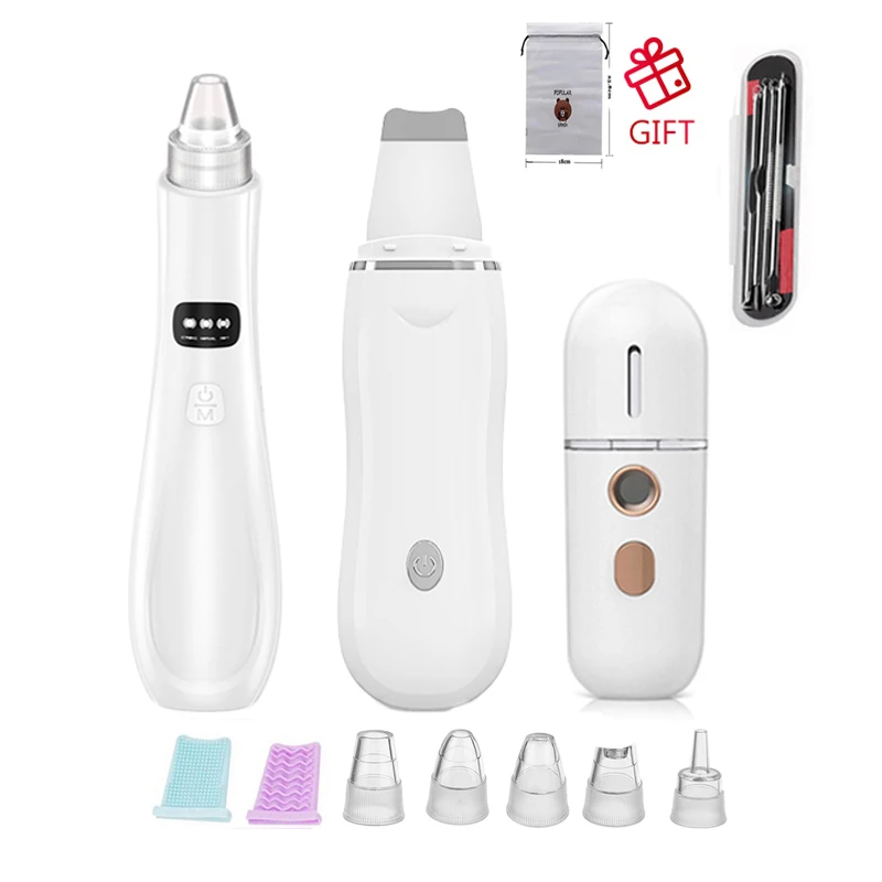EMS Radio Frequency RF Blackhead Remover Skin Scrubber Infrared Body Slimming Massager Cavitacion Galvanica Cleaning Face Beauty 16