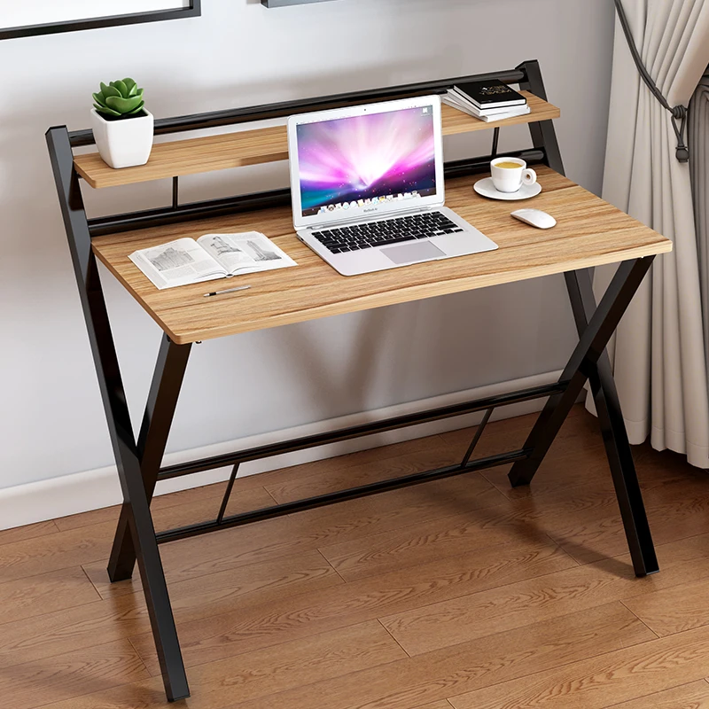 

Simple home desktop computer desk Simple desk portable folding table bedside table