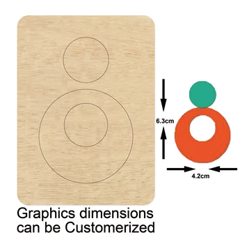 

Round earrings cutting dies 2020 new die cut &wooden dies Suitable for common die cutting machines on the market