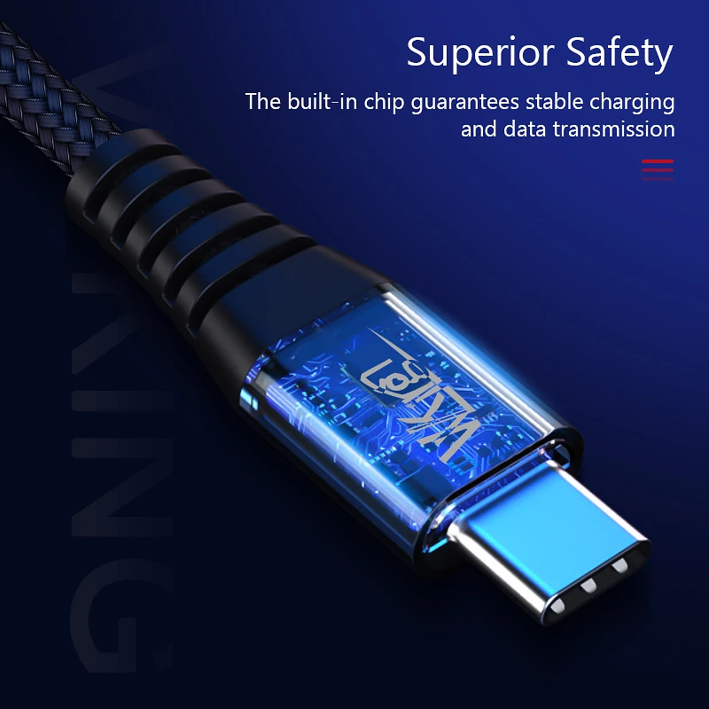 Зарядный кабель VVKing PD типа C 1 2 м быстрая зарядка для Samsung Huawei Xiaomi MacBook PD3.0 Type