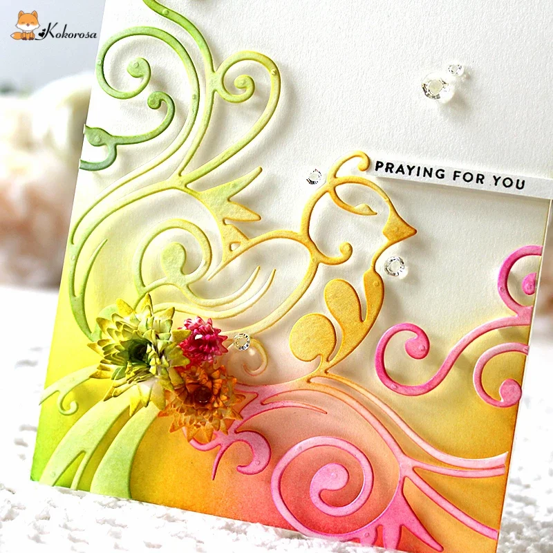 

Kokorosa Cutting Dies Metal Dies Animal Background Die Scrapbooking Album Card Making Embossing Stencil Decor Diecuts