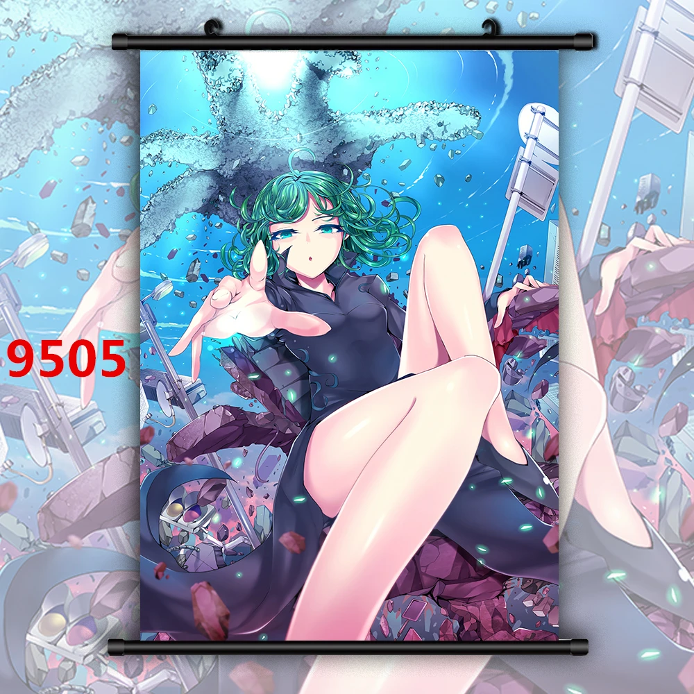 One Punch Man аниме Манга HD Печать настенный плакат свиток - Цвет: 9505