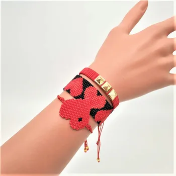 

GRAPES MIYUKI Bracelet Jewelry Pink Evil Eye Bracelet Gold Star Turkish Evil Eye Pulseras Bileklik 2019 Women Delica Bead Gift