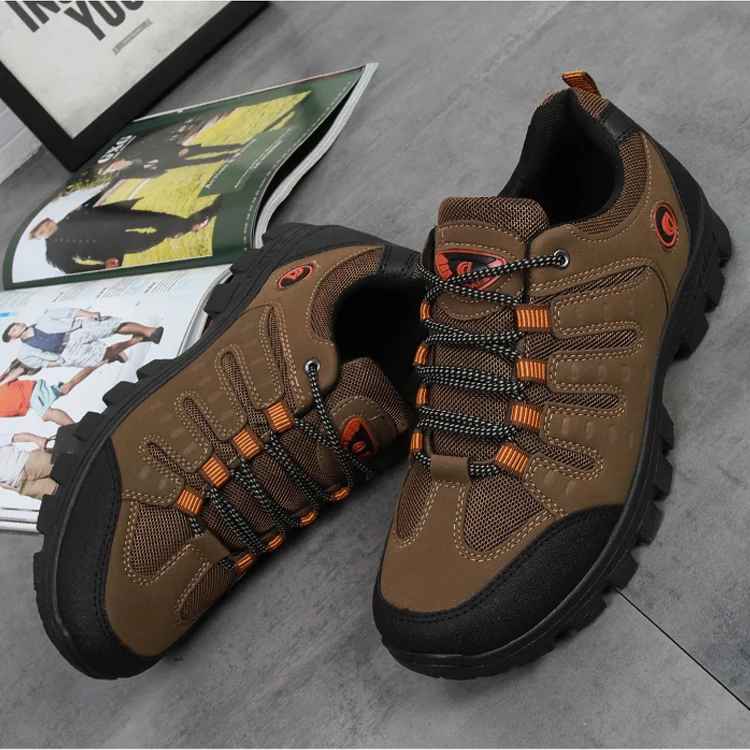 Мужские кроссовки для активного отдыха бархатная походная обувь осенне-зимняя