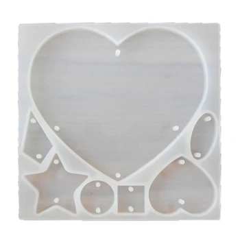 

Heart Star Earrings Necklace Pendant Resin Molds Epoxy Resin Jewelry Molds Tools T4MD