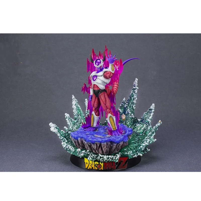 Фиолетовый Мультфильм Dragon Ball космический император курд 1:8 Frieza Вселенной Boss GK статуя с светодиодный осветительные приборы ПВХ Рисунок собирать модель игрушка M2668 - Цвет: Фиолетовый