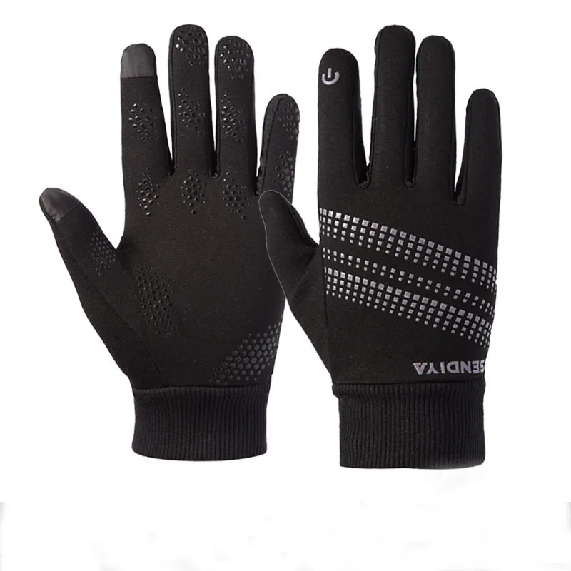 Модные уличные Мотоциклетные Перчатки Guantes для мужчин и женщин для вождения полный палец Сенсорный экран теплые осень зима плюс бархат езды варежки