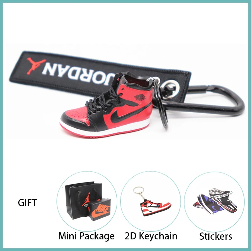 Новинка ручной работы 3D AJ Key ChaiAir Mini Jordan кроссовки модель милый брелок для ключей Баскетбольная обувь Подарочный Брелок для ключей модные украшения - Цвет: 45