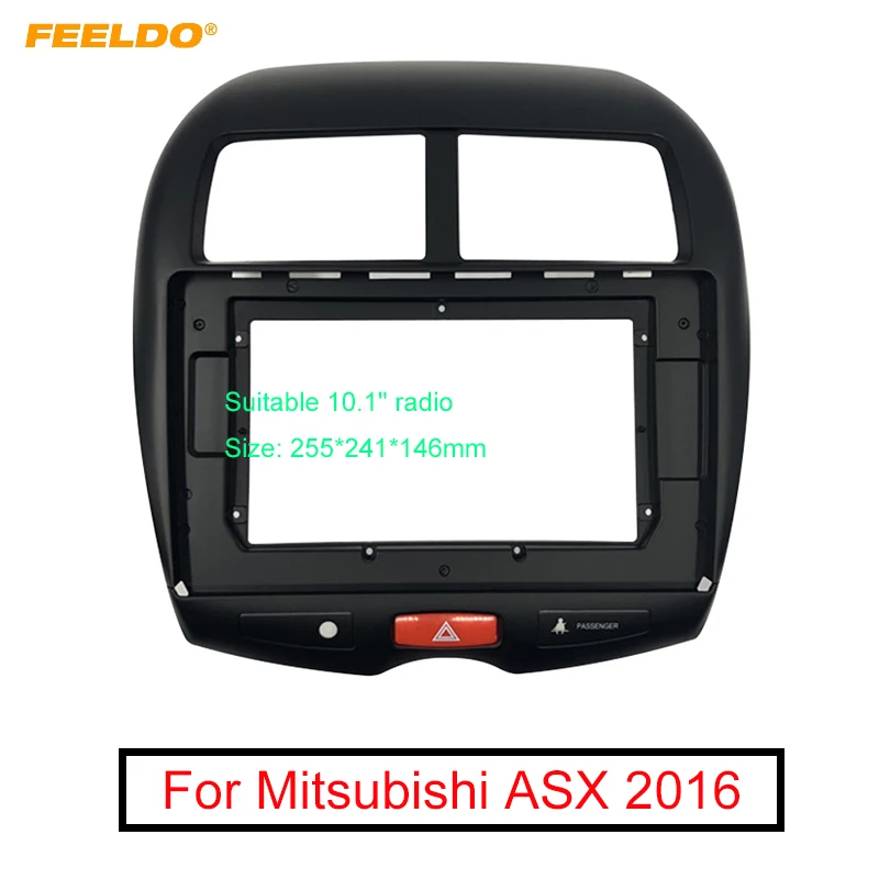 FEELDO автомобильный аудио 10 1 &quotбольшой экран фасции Рамка адаптер для Mitsubishi ASX 2Din
