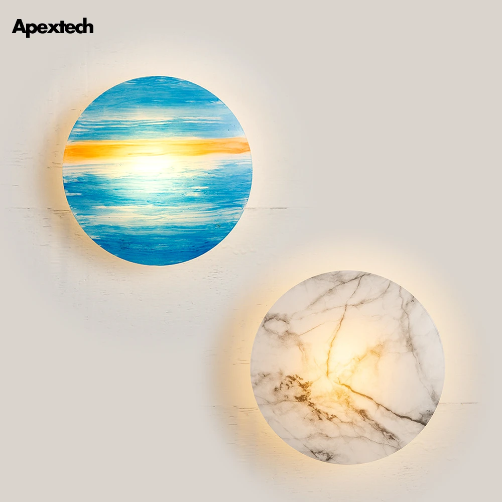 

Modern LED Wall Lamp Sun System Planet Patterns Wall Light Bedroom Bedside Night light Living dining Room Decor lighting Fixture