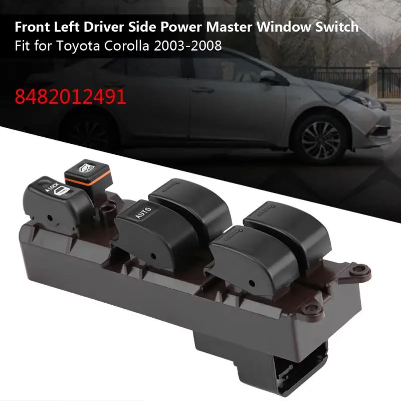 Front Left Driver Side Power Master Window Switch 8482012491 for Toyota Corolla 2003 2004 2005 2006 2007 2008 | Автомобили и