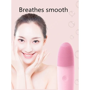 

Electric Facial Cleanser Vibration Pore Cleaning Silicone Cleaning Brush Massager Facial Vibration Skin Care Spa