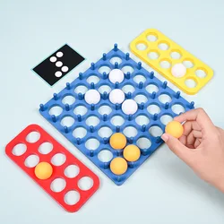 Base en bois jeu de Pinball amusant pour enfants, Puzzle, entraînement de Coordination œil main, petites balles de Ping Pong, jouets interactifs pour parents et enfants 