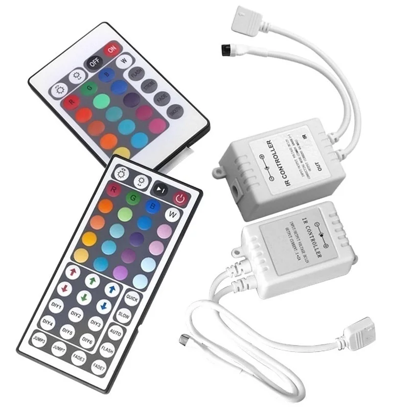 Пульт дистанционного управления RGB 24 клавиши 44 12 в пост. Тока|Контролеры RGB| |