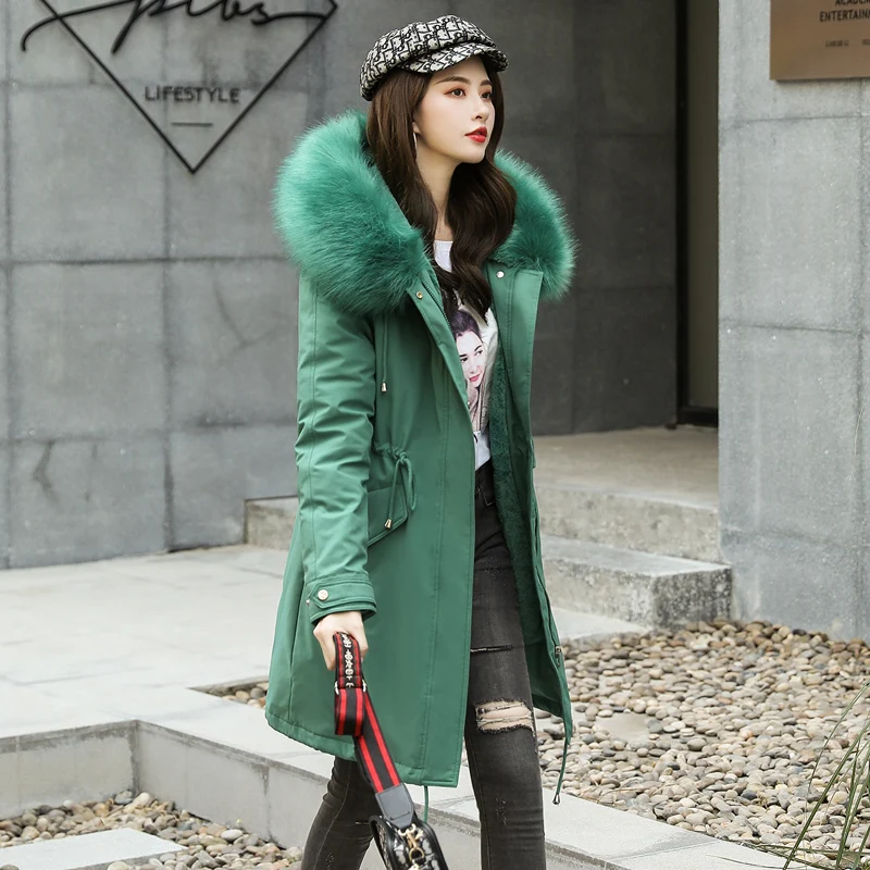 Kopen SWREDMI Nieuwe Collectie Mode Slanke Vrouwen Winterjas Dikke Gewatteerde Warm Dames Lange Jassen Parka Vrouwen Jassen Trekkoord Jassen