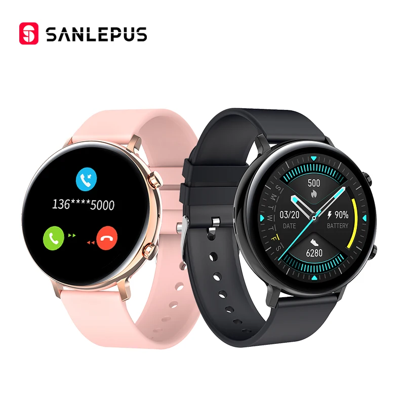 Смарт часы SANLEPUS 2020 Bluetooth звонки мужские и женские водонепроницаемые ЭКГ PPG фитнес
