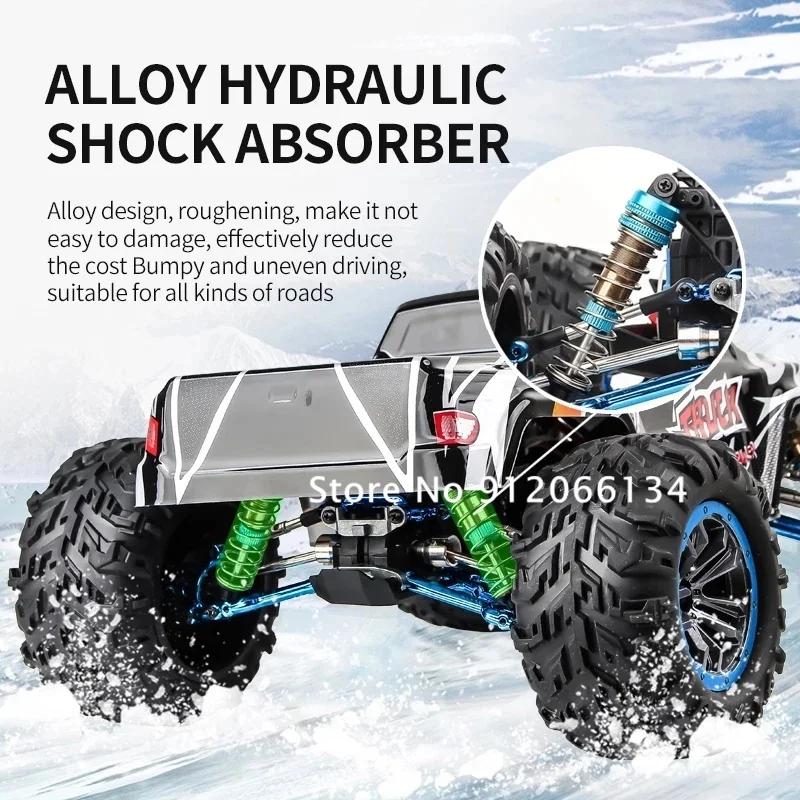 1:10 80KM/H Off-road Brushless Racing Drift 4WD RC Car 200M Metal Hydraulic Shock Absorber Climbing RC Buggy Truck Adult Toys 4