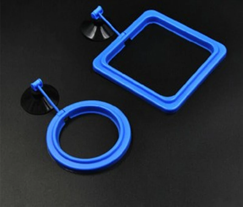 Prevent Feed Floating Everywhere Aquarium Square Circle Feeding Ring Fish Tank Station Fish Food Feed aquarium feeding ring