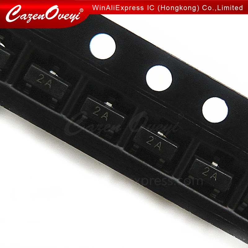 100 шт./лот MMBT3906 2A 3906 MMBT3906LT1G 2N3906 200mA 40V SOT-23 PNP SMD Триод Транзистор Новый и оригинальный