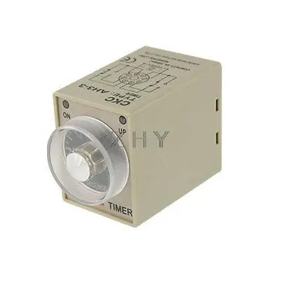 

DC 24V 0-30 Minute Delay Timer Time Relay AH3-3 8 Pin DPDT